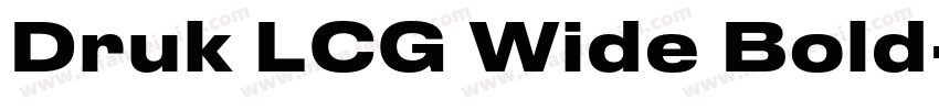 Druk LCG Wide Bold字体转换